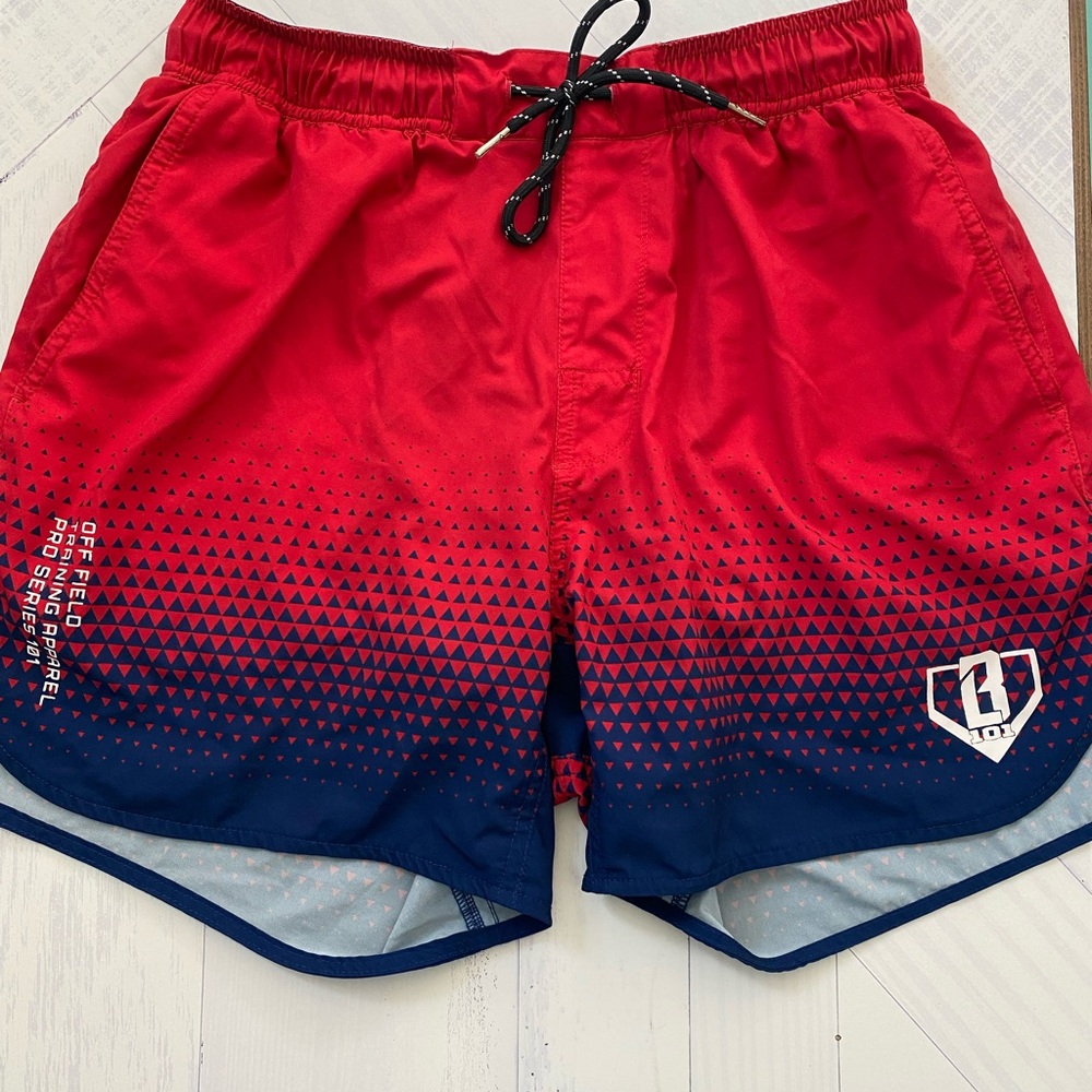 Red and Blue Baseball Lifestyle 101 Shorts
